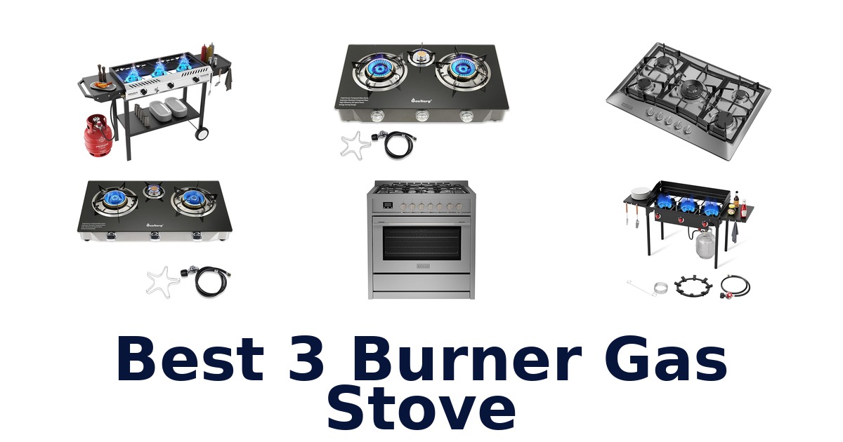best 3 burner gas stove