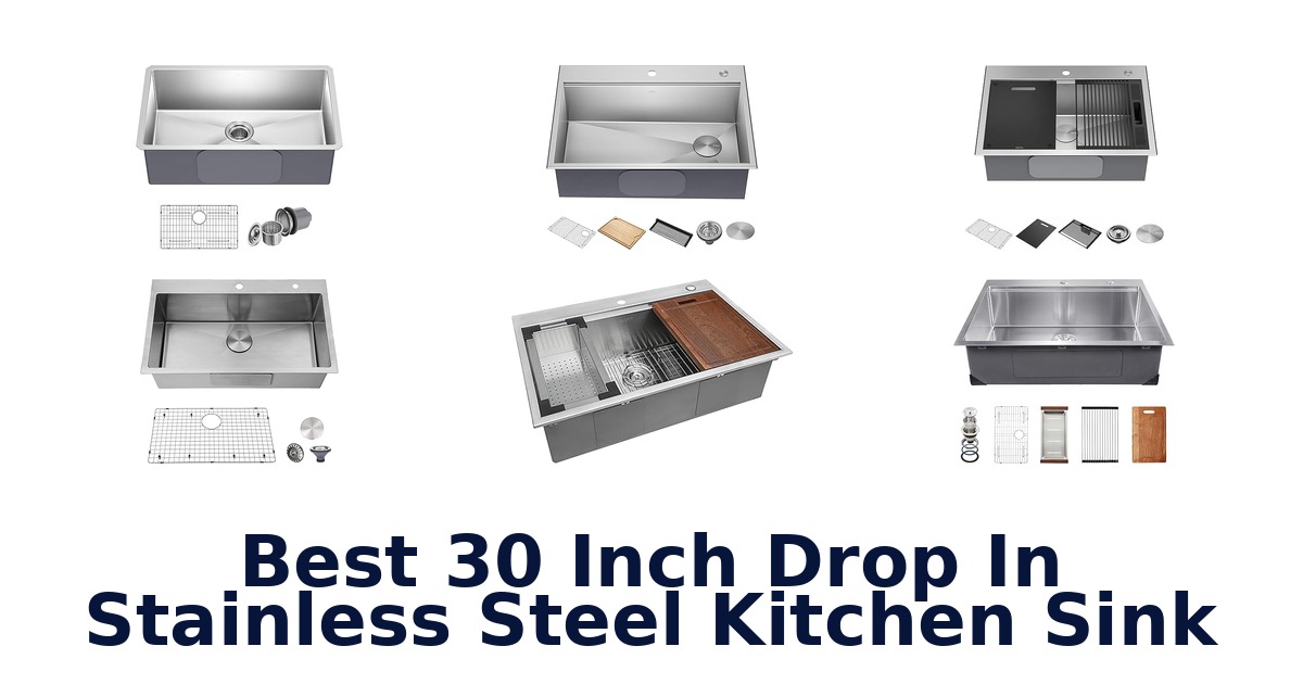 best 30 inch drop in stainless steel kitchen sink