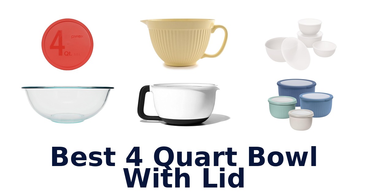 best 4 quart bowl with lid