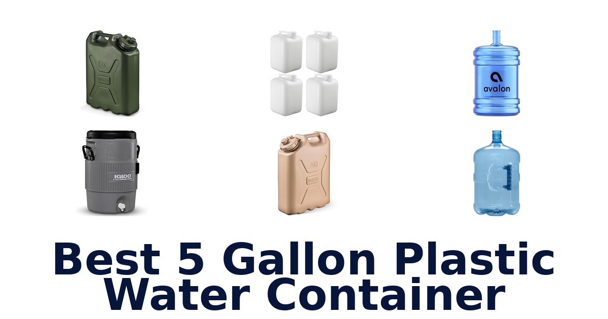 best 5 gallon plastic water container