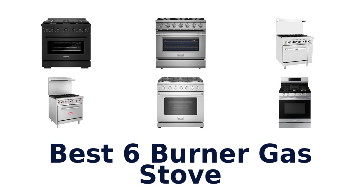 best 6 burner gas stove