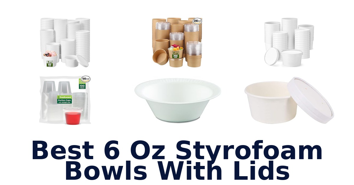 best 6 oz styrofoam bowls with lids