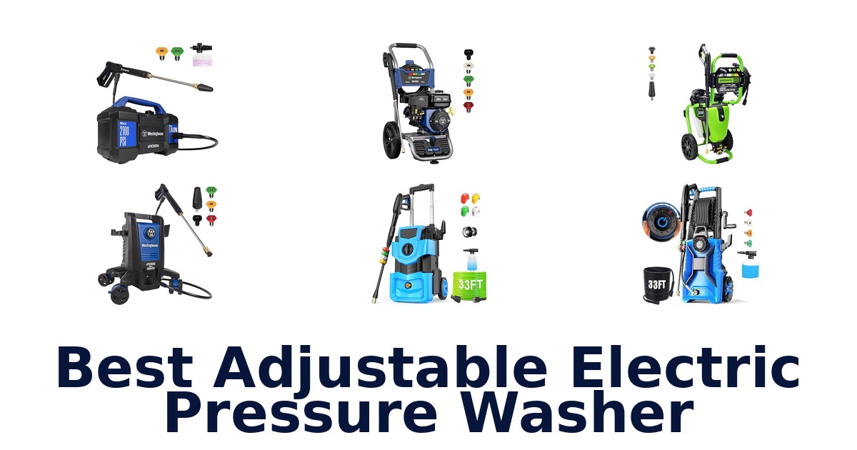 Best Adjustable Electric Pressure Washers: Top 10 Picks