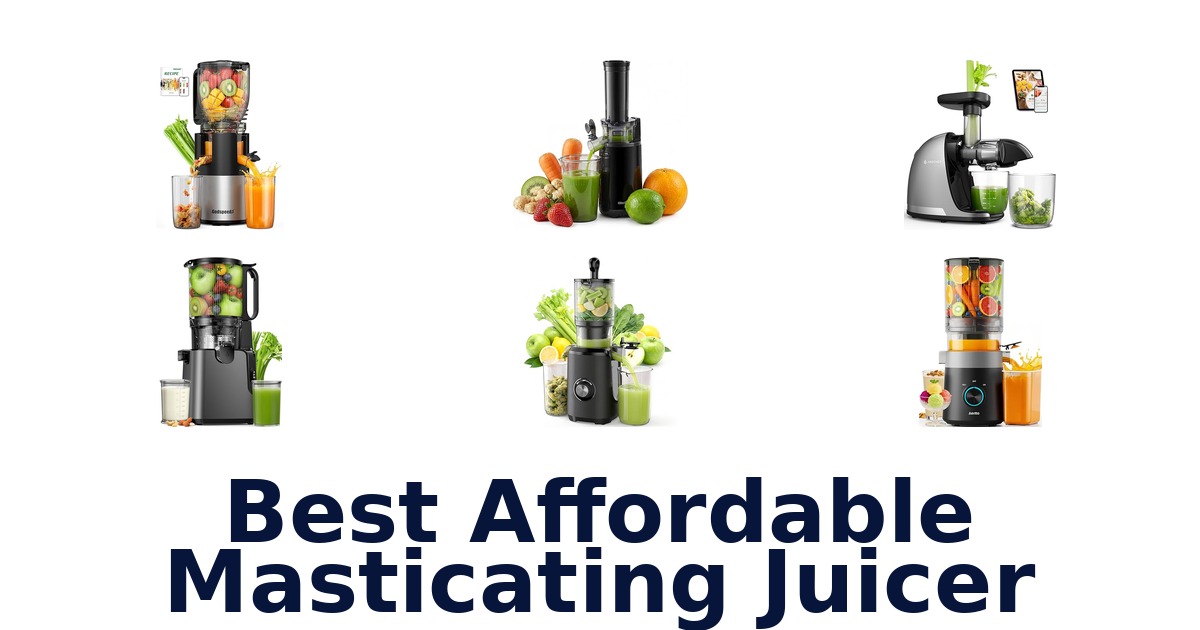 BEST Affordable Masticating Juicers: Top 10 Picks