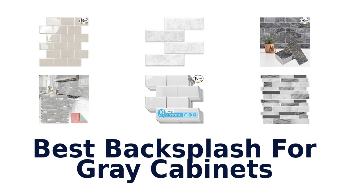 best backsplash for gray cabinets