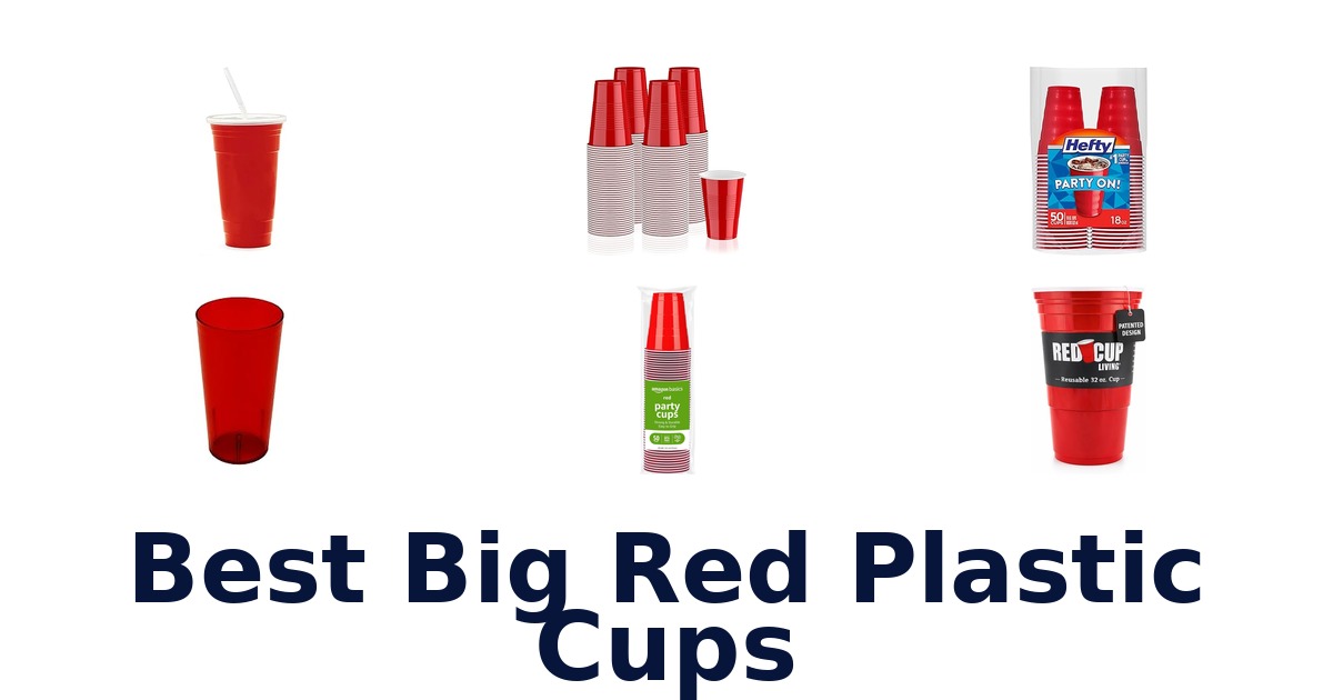 best big red plastic cups