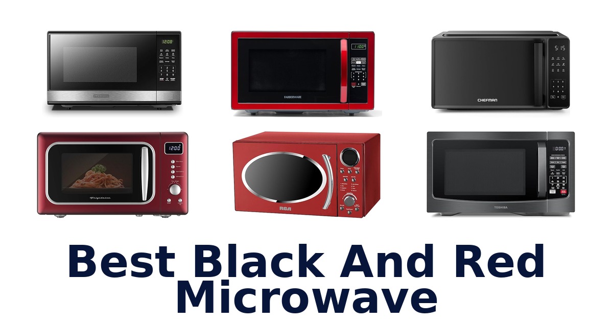 best black and red microwave