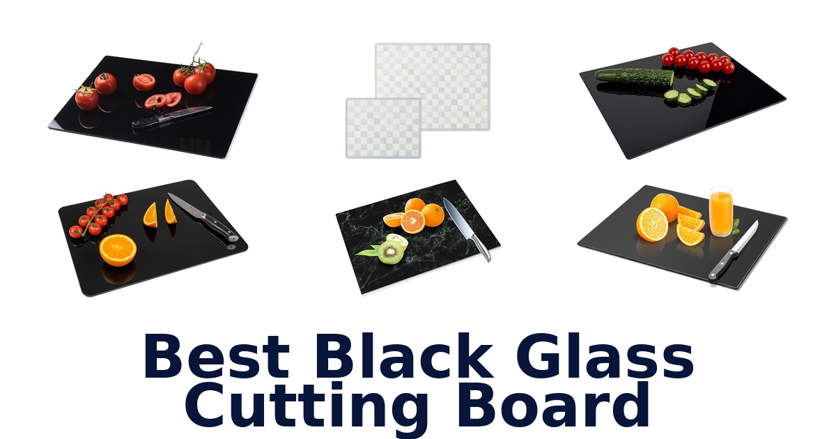 best black glass cutting board
