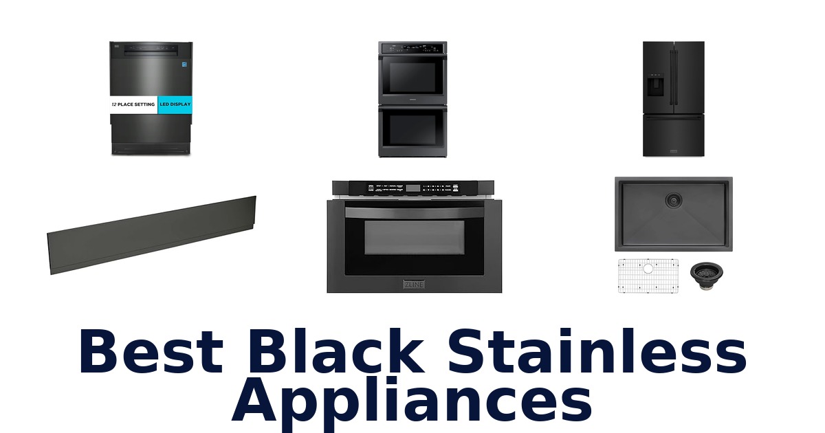 best black stainless appliances