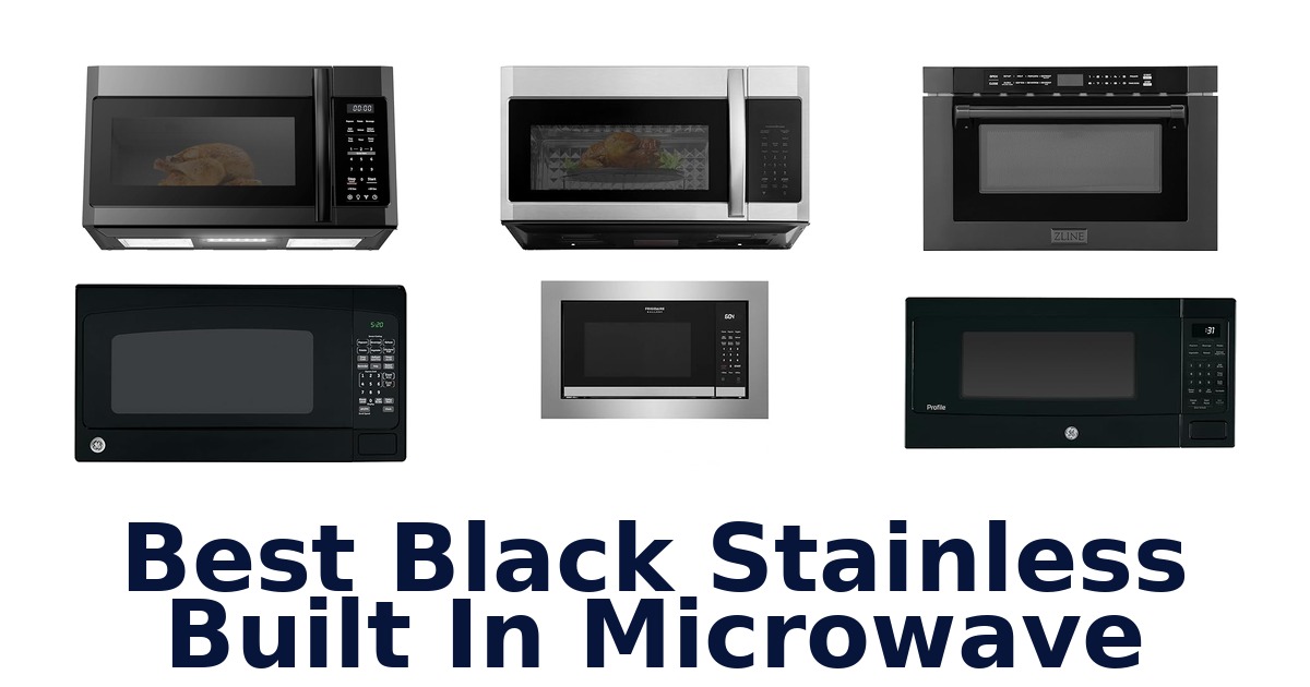 best black stainless built in microwave