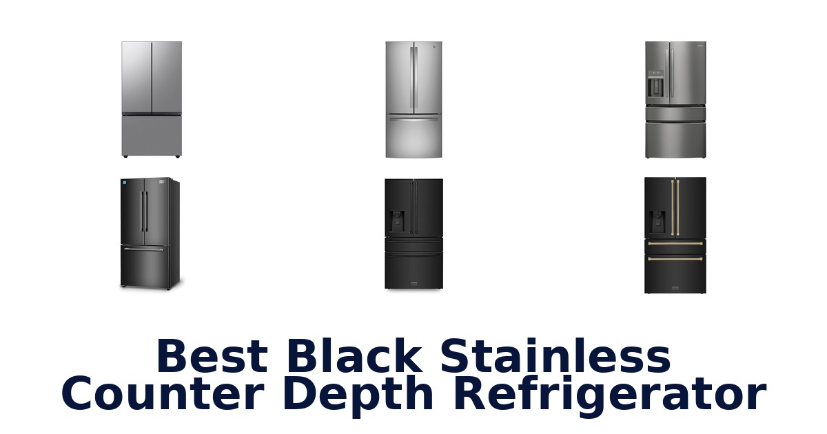 BEST Black Stainless Counter Depth Fridges