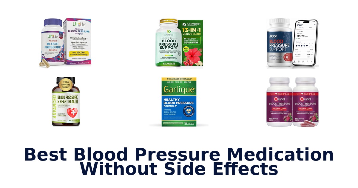 best blood pressure medication without side effects