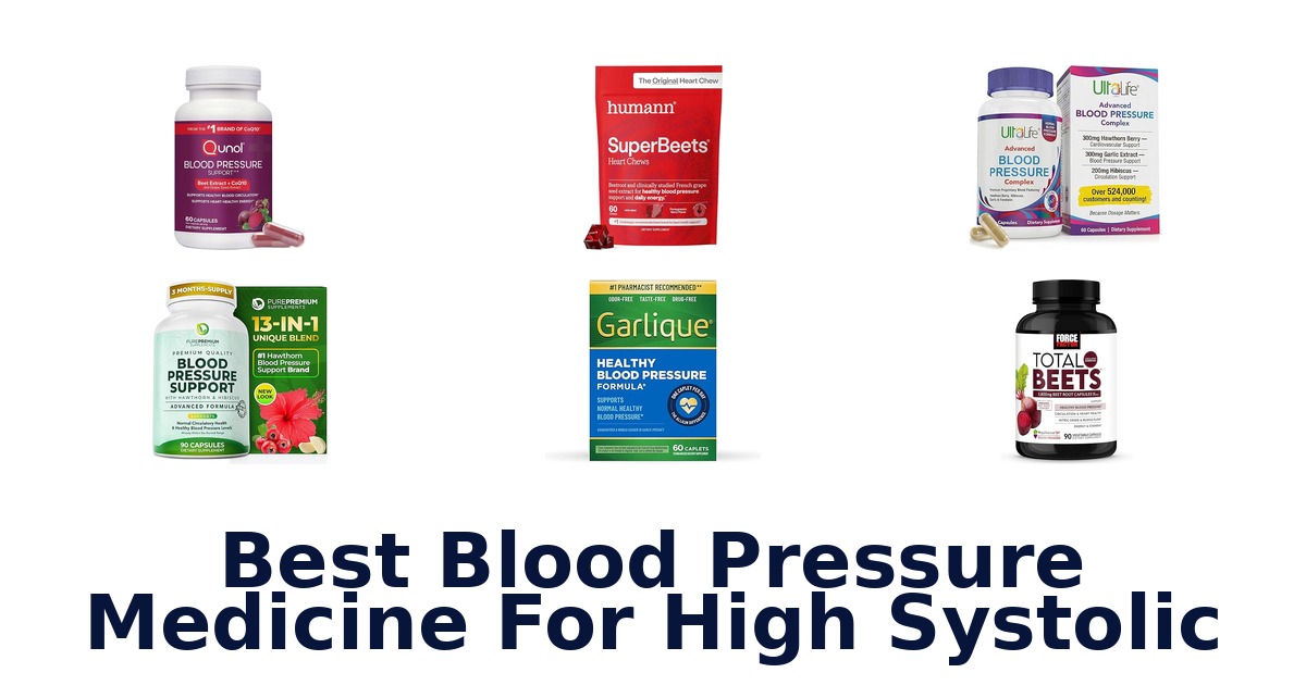 best blood pressure medicine for high systolic