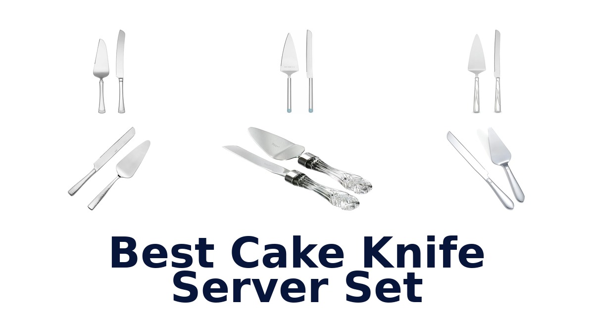 best cake knife server set