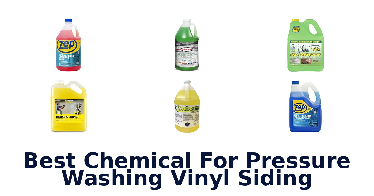 best chemical for pressure washing vinyl siding