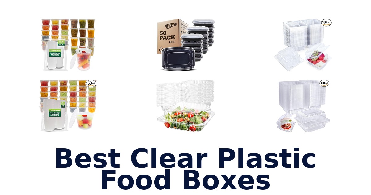 best clear plastic food boxes