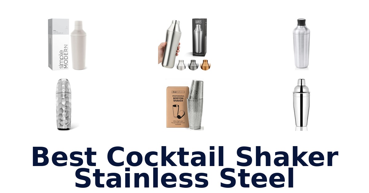 best cocktail shaker stainless steel