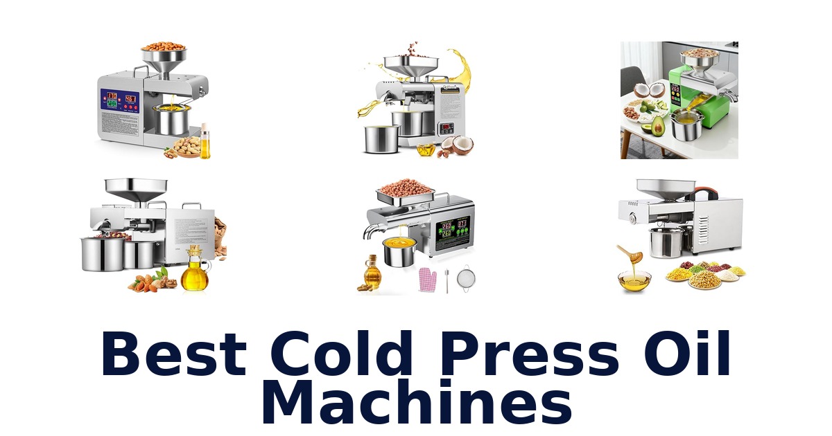 best cold press oil machines