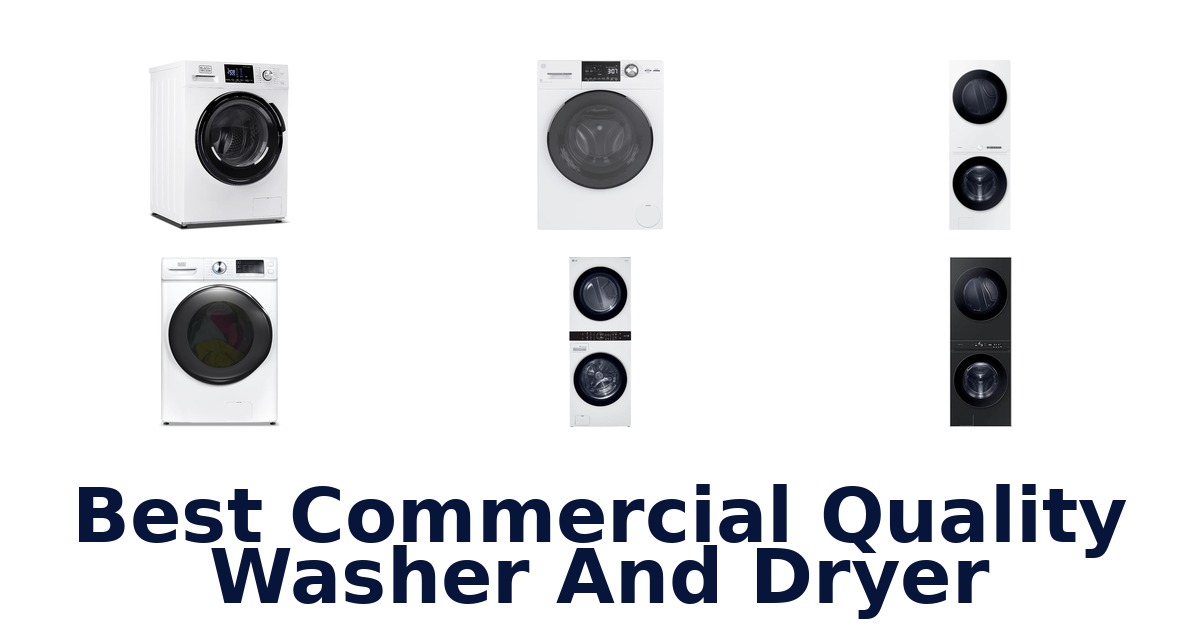 best commercial quality washer and dryer