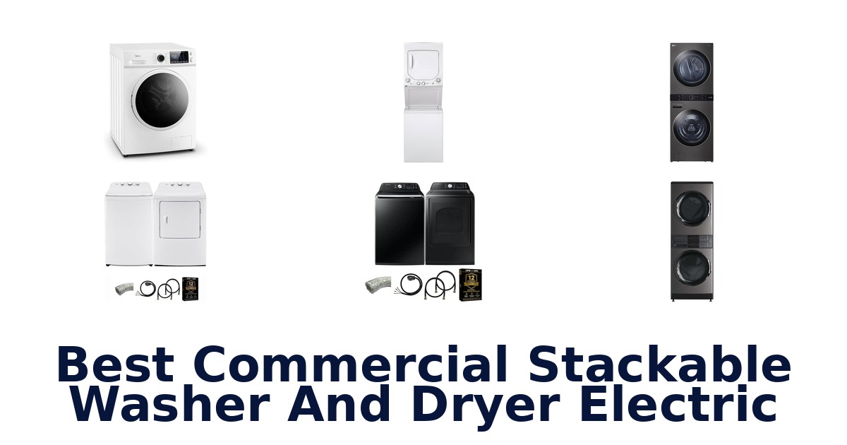 best commercial stackable washer and dryer electric