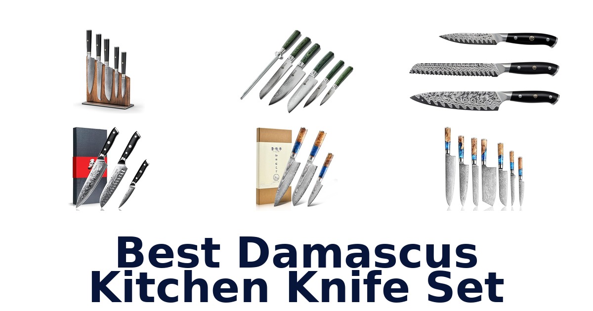 best damascus kitchen knife set