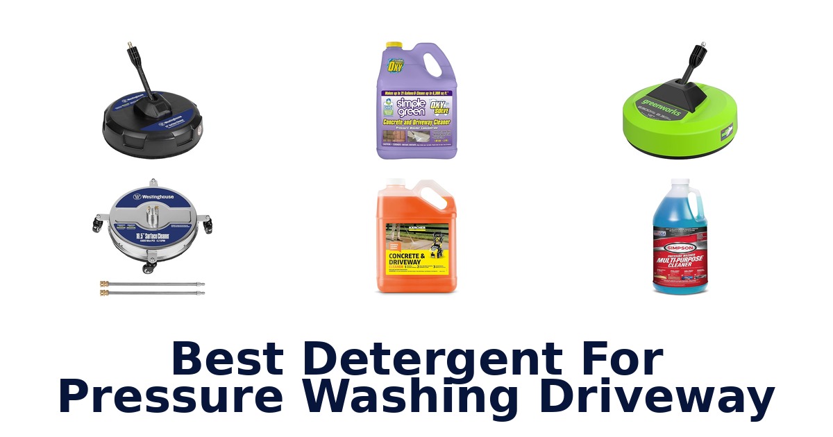 best detergent for pressure washing driveway