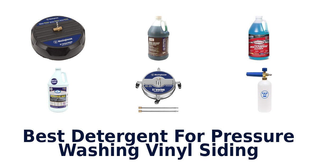 best detergent for pressure washing vinyl siding