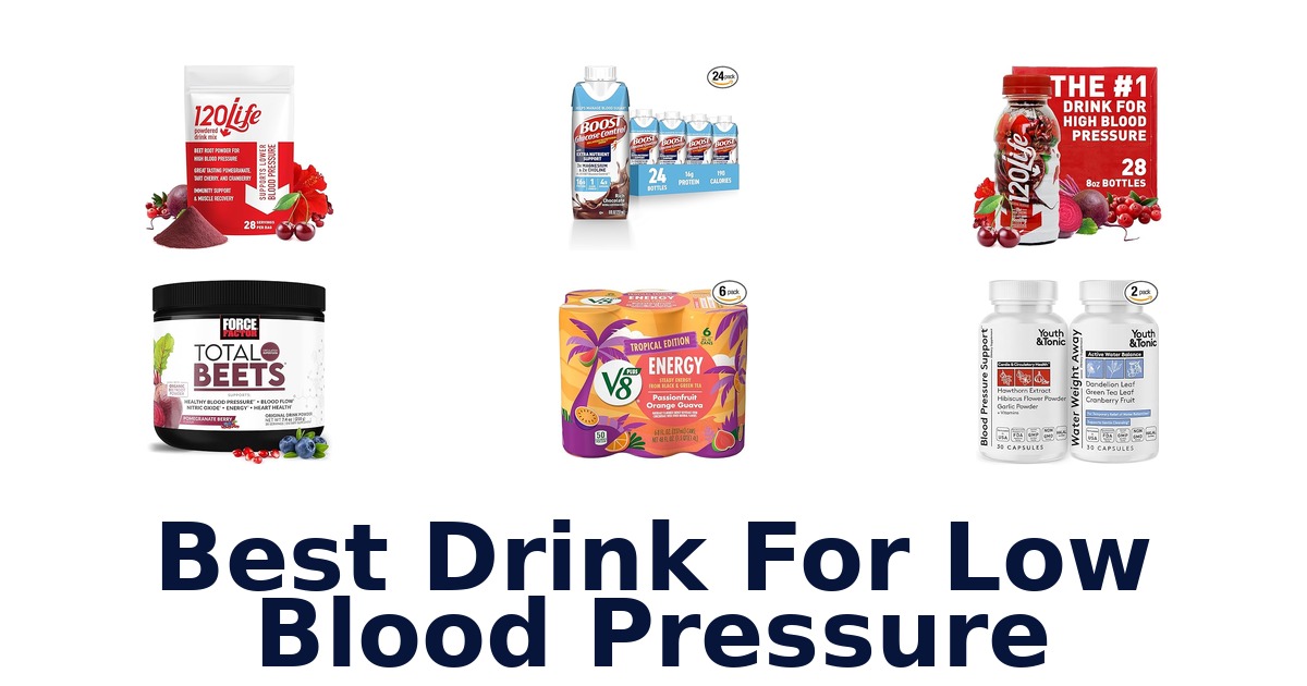 best drink for low blood pressure