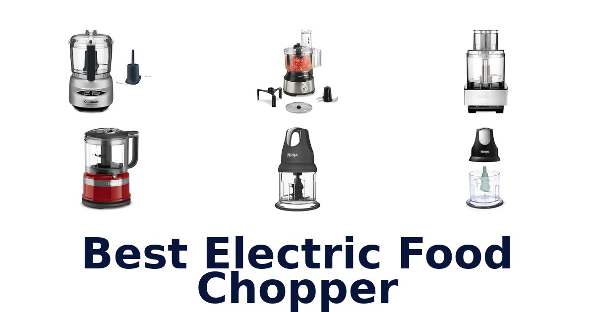 best electric food chopper