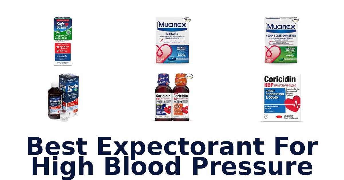 best expectorant for high blood pressure