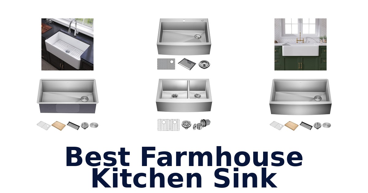 best farmhouse kitchen sink