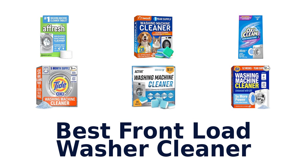 best front load washer cleaner