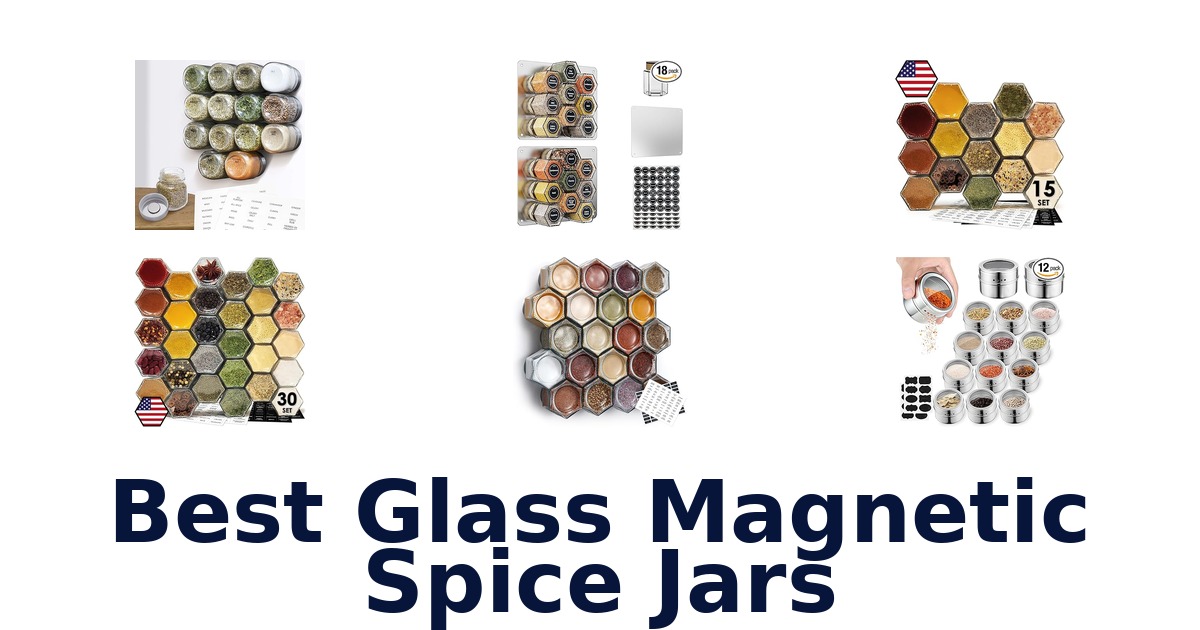 best glass magnetic spice jars