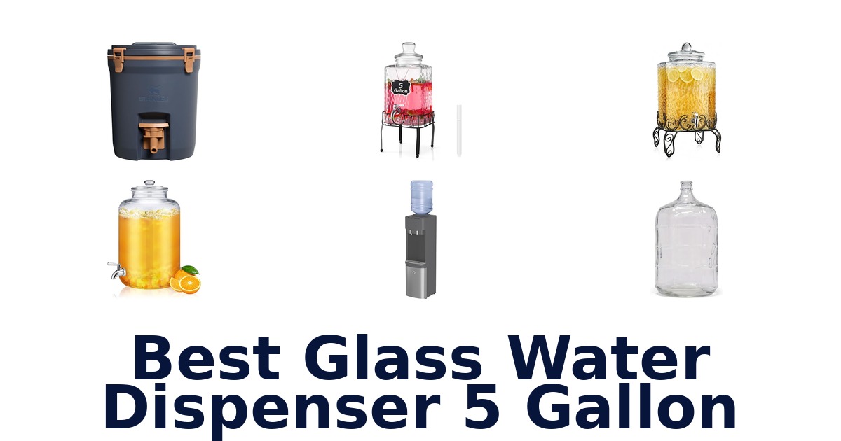 best glass water dispenser 5 gallon
