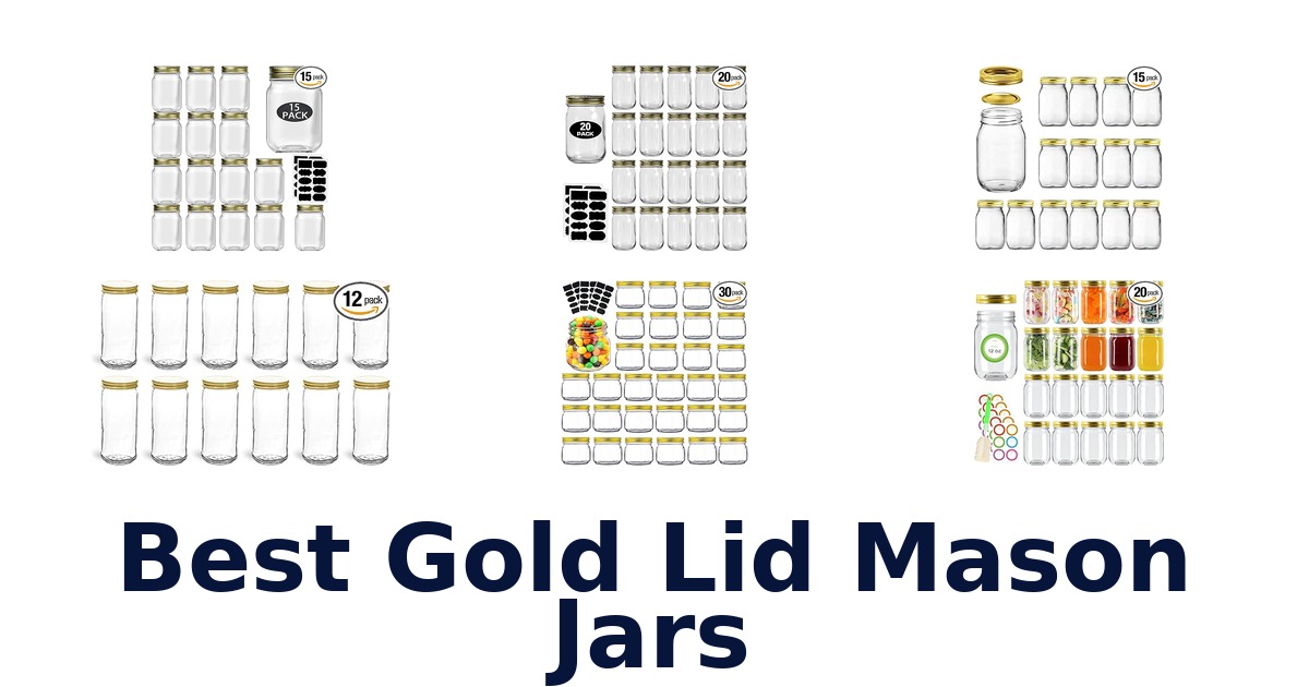 best gold lid mason jars
