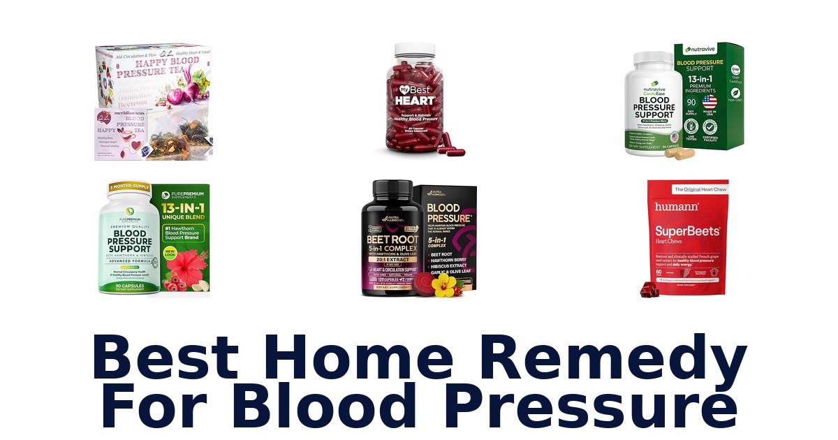 best home remedy for blood pressure
