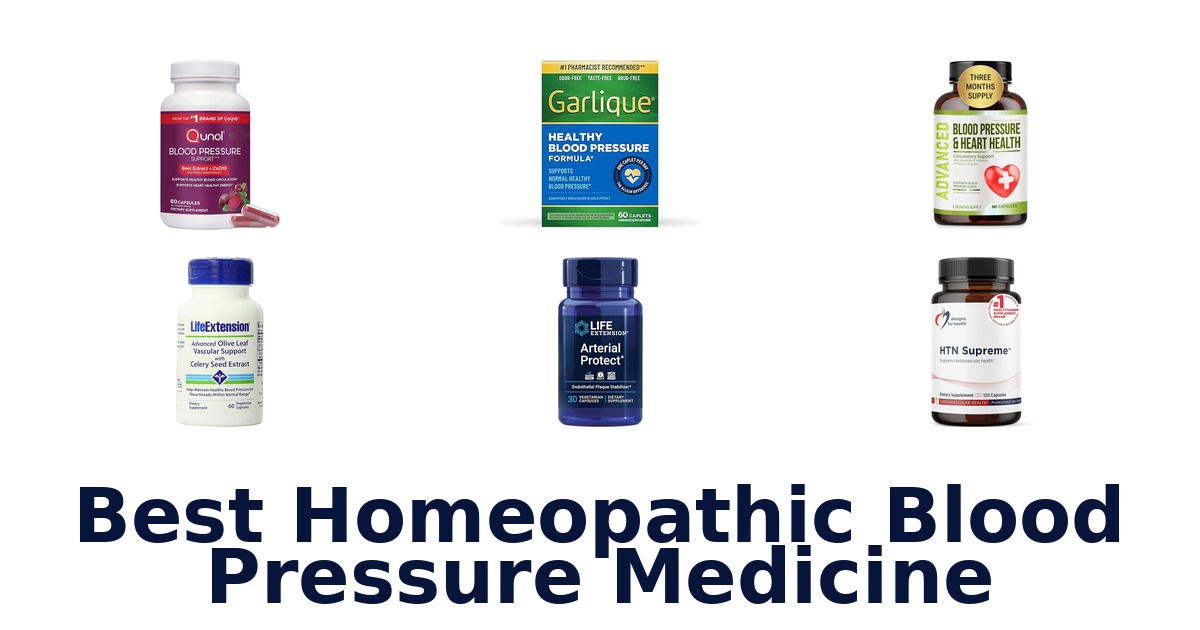 best homeopathic blood pressure medicine