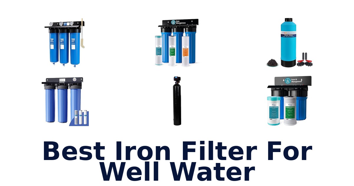 best iron filter for well water