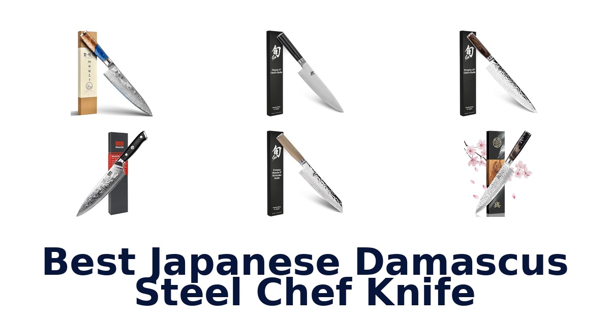 best japanese damascus steel chef knife