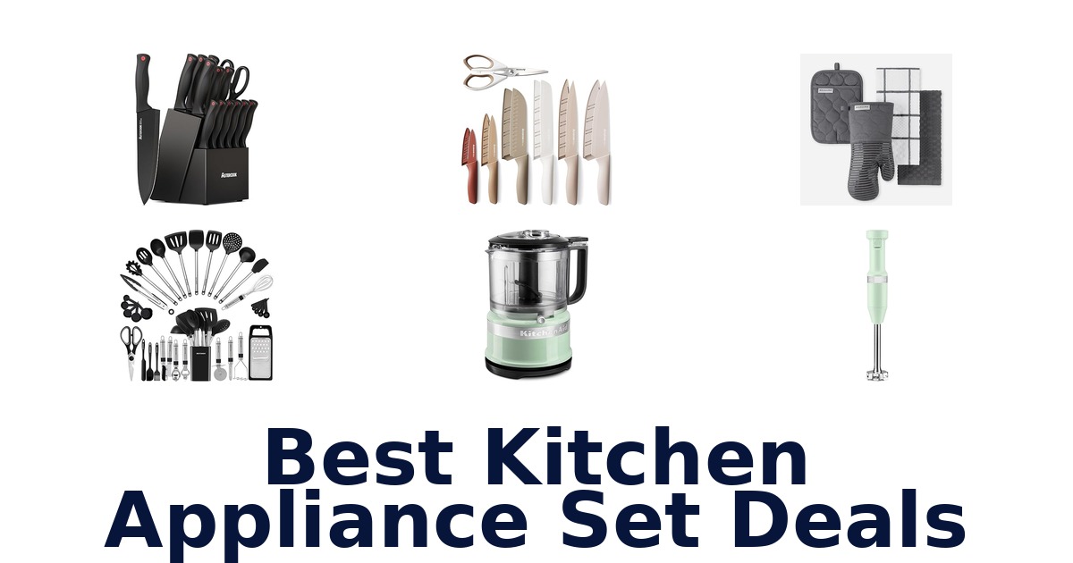 best kitchen appliance set deals