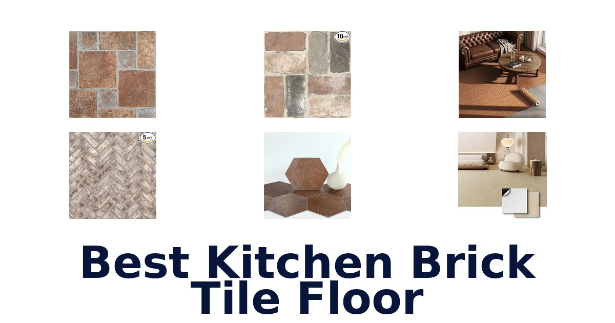 best kitchen brick tile floor