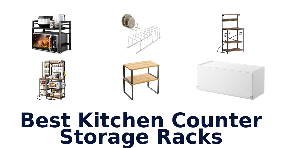 best kitchen counter storage racks