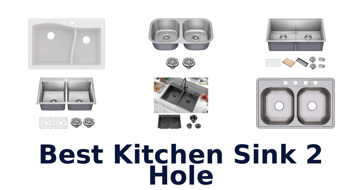 best kitchen sink 2 hole