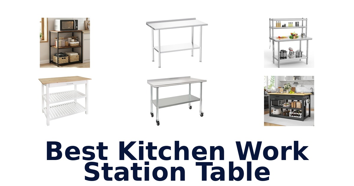 best kitchen work station table