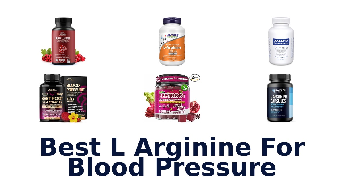 best l arginine for blood pressure