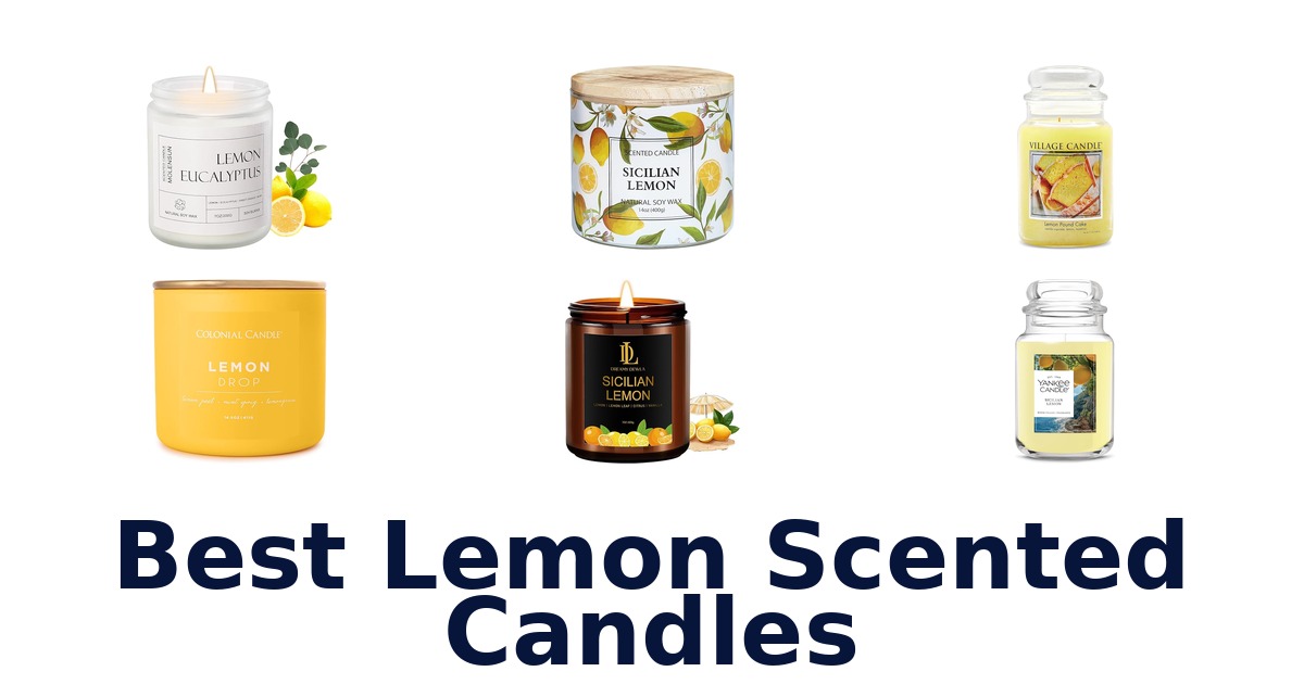 best lemon scented candles