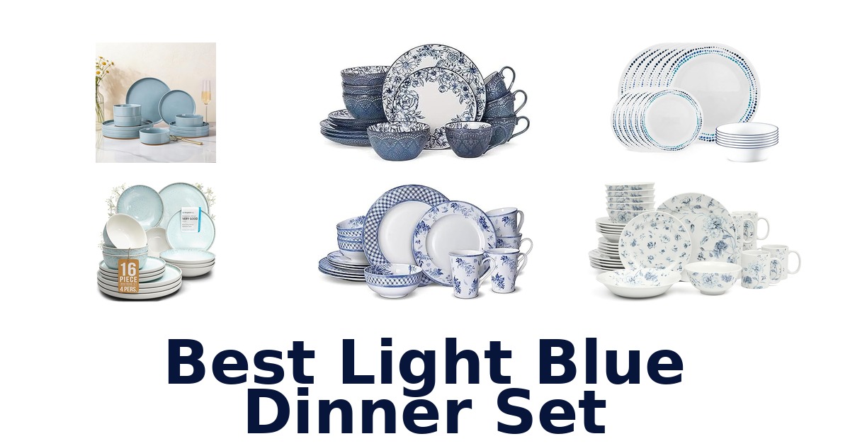 best light blue dinner set