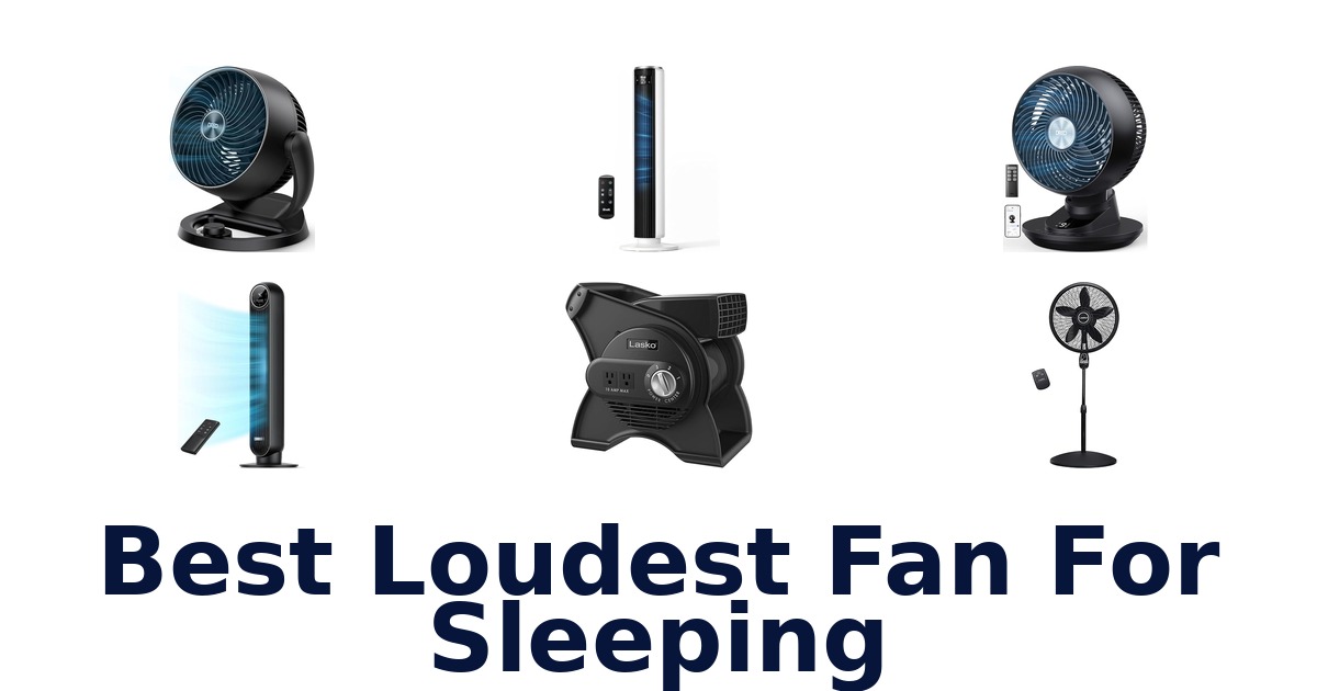 best loudest fan for sleeping