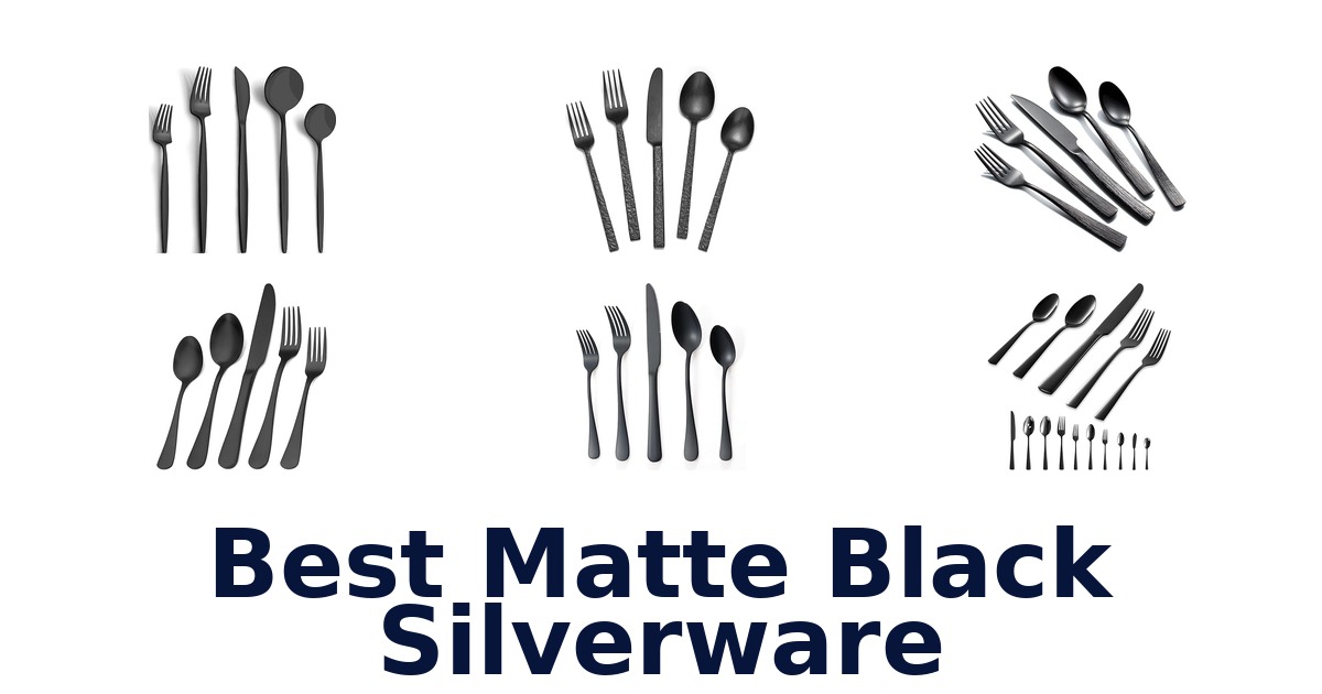 best matte black silverware