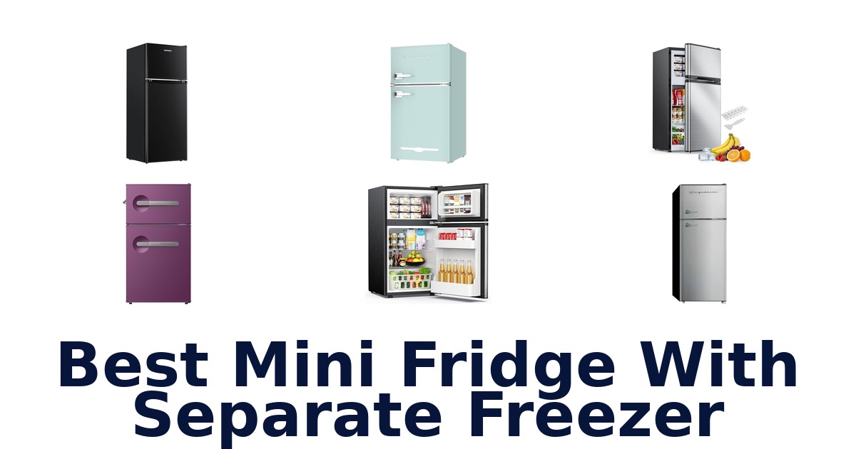 best mini fridge with separate freezer